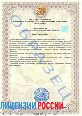 Образец сертификата соответствия (приложение) Коряжма Сертификат ISO 27001